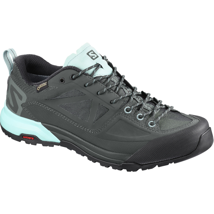 SALOMON UK X ALP SPRY GTX® W - Womens Hiking Boots Light Turquoise/Dark Grey,DTVB28410